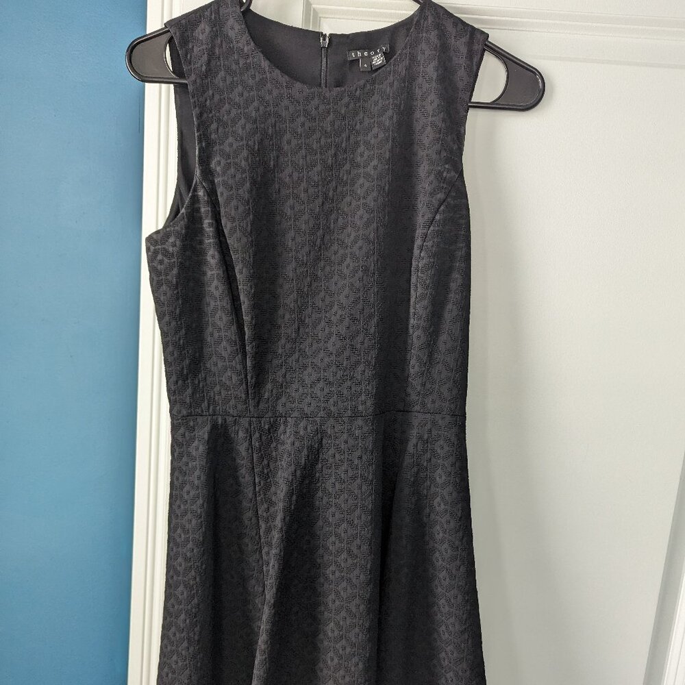 Theory sleeveless little black dress